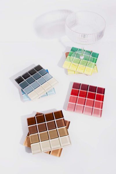 Subtle Art Studios Ombre Tile Coaster In Cappuccino