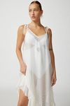 uo wild side mesh slip dress UO Black Wild Seam Slip Dress