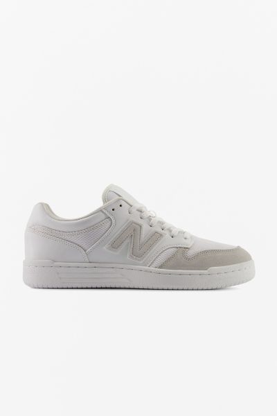 New Balance 480 Court Sneaker In White/summer Fog