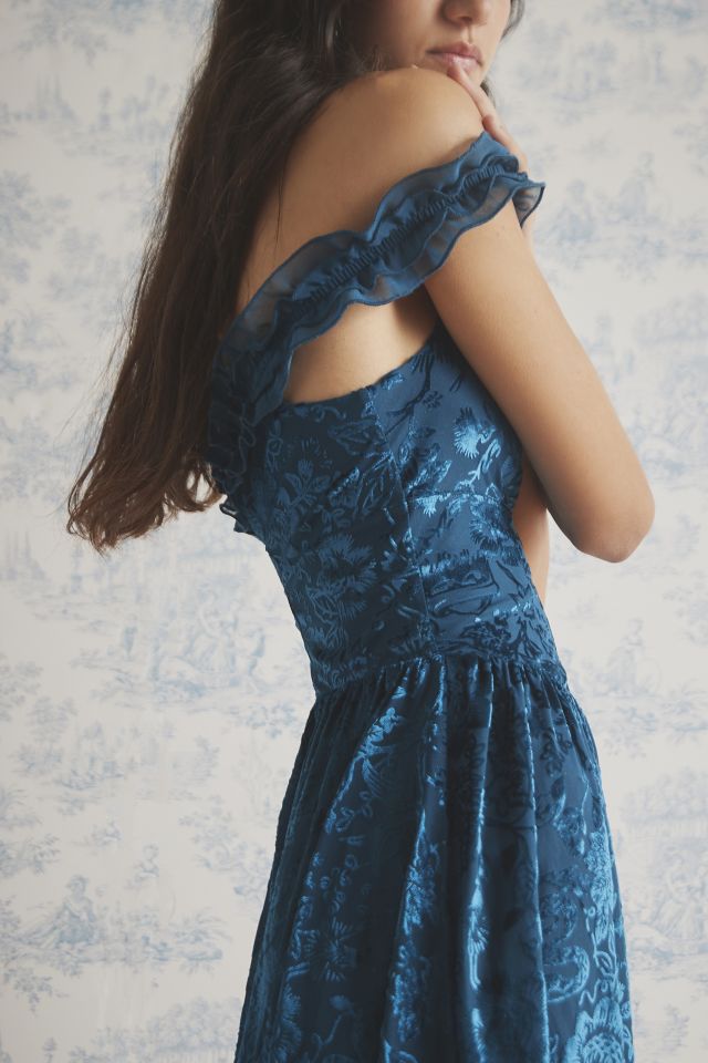 Kimchi Blue Carmen Velvet Floral Romper #1