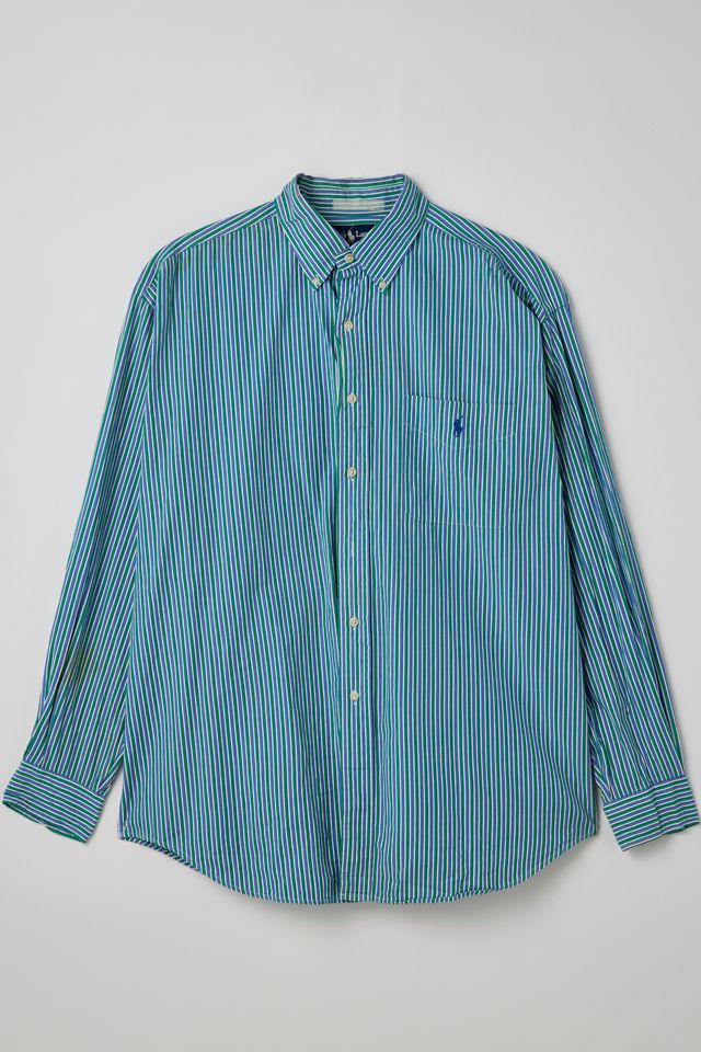 Vintage Polo Ralph Lauren Striped Button-Down Shirt | Urban Outfitters