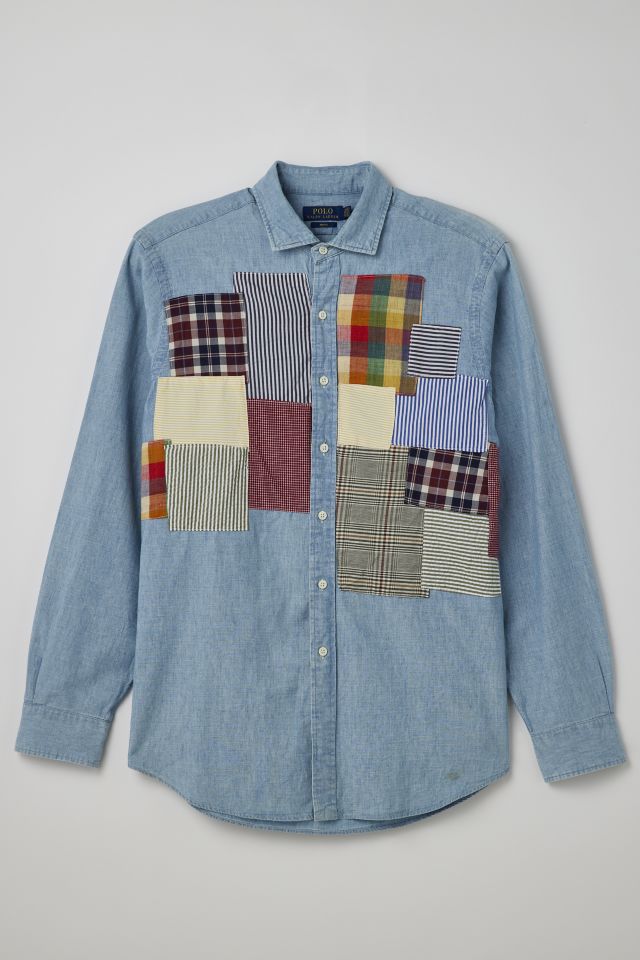 Vintage ralph lauren denim hot sale shirt