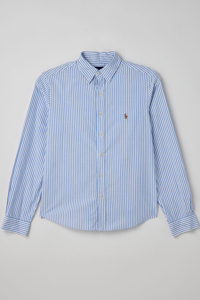 Vintage Polo Ralph Lauren Striped Button-Down Shirt | Urban Outfitters ...