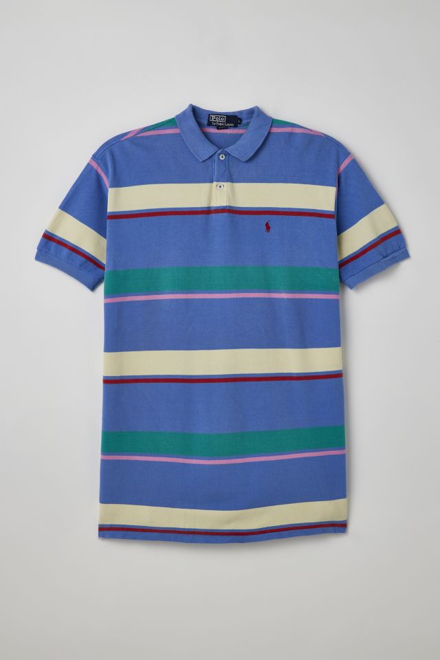 Vintage Polo Ralph Lauren Striped Polo Shirt | Urban Outfitters Canada