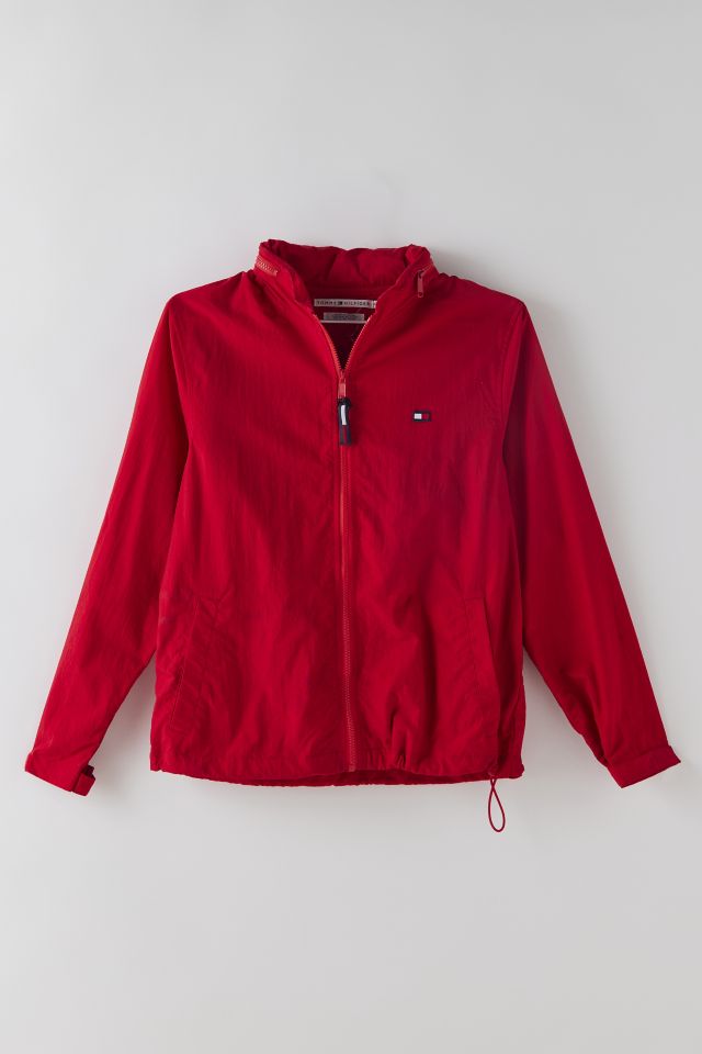 Red tommy cheap hilfiger windbreaker jacket