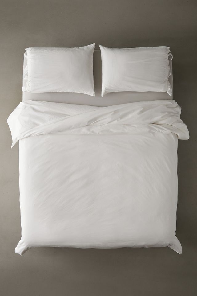 Breezy Cotton Percale Knotted Duvet Cover #1