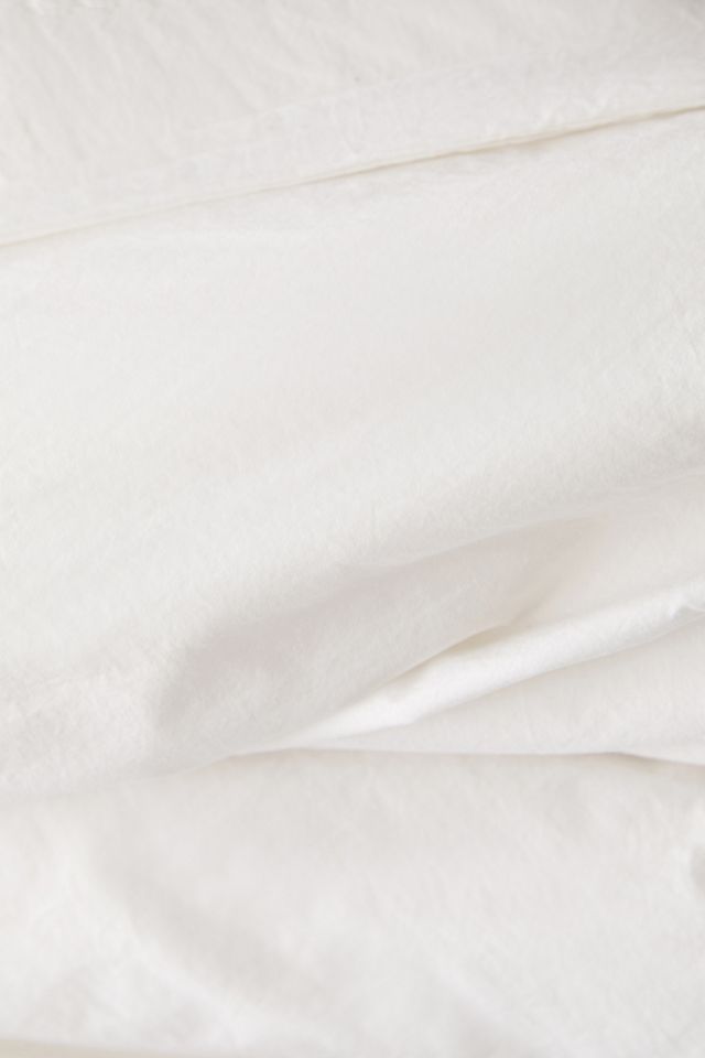 Breezy Cotton Percale Knotted Duvet Cover #2