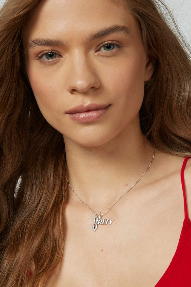 '90s SilverPlated Salty Charm Necklace Urban Outfitters