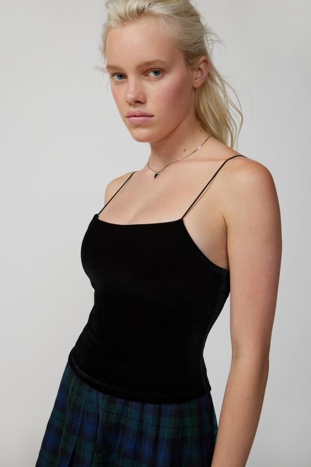 UO Yvonne Velvet Cami Urban Outfitters