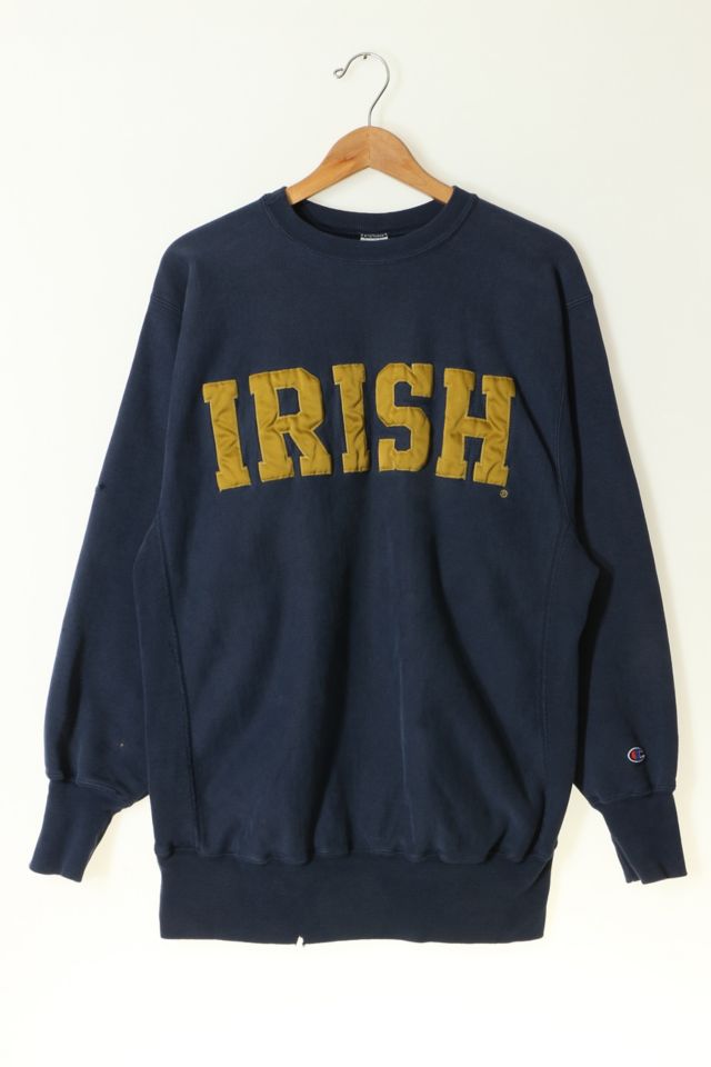 Vintage University of Notre Dame Fighting Irish Applique Crewneck ...