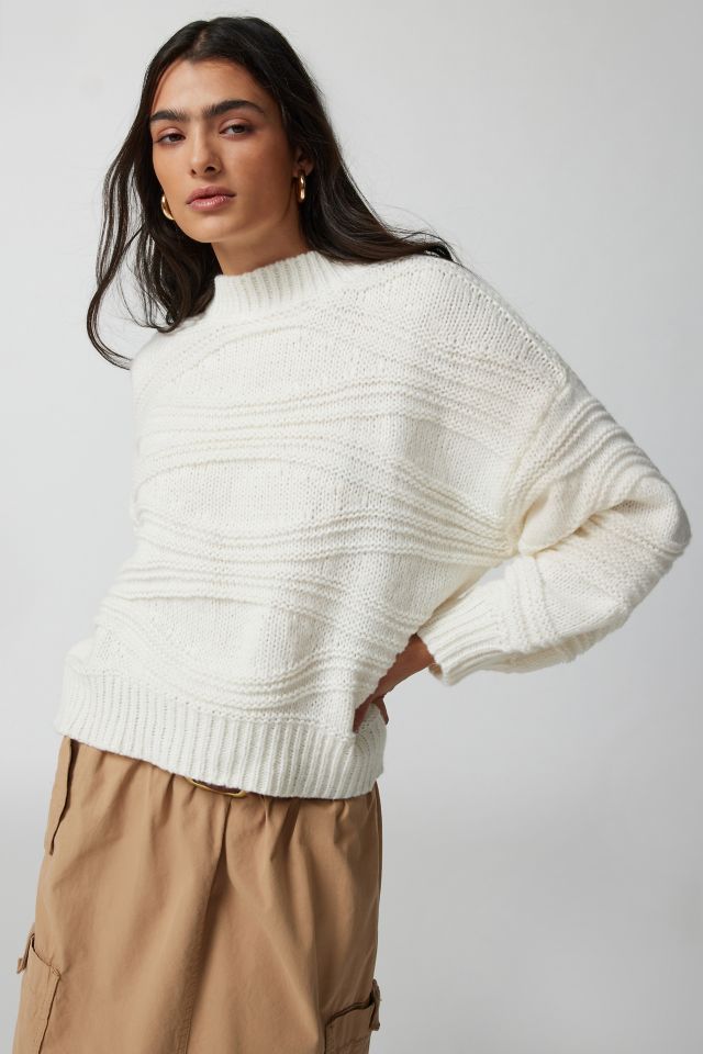 MINKPINK Lottie Mock Neck Sweater | Urban Outfitters