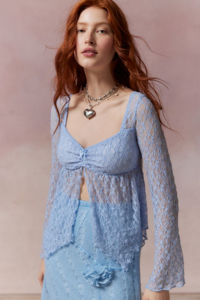 Boho Dreams Lace Bodysuit, Blue – Everyday Chic Boutique