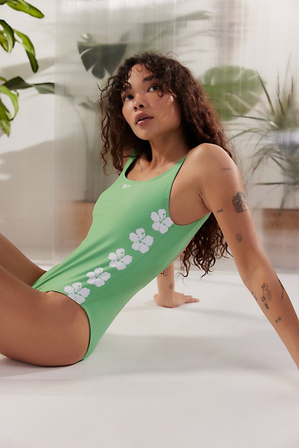Shop Roxy Og One-piece Swimsuit In Zephyr Green, Women's At Urban Outfitters