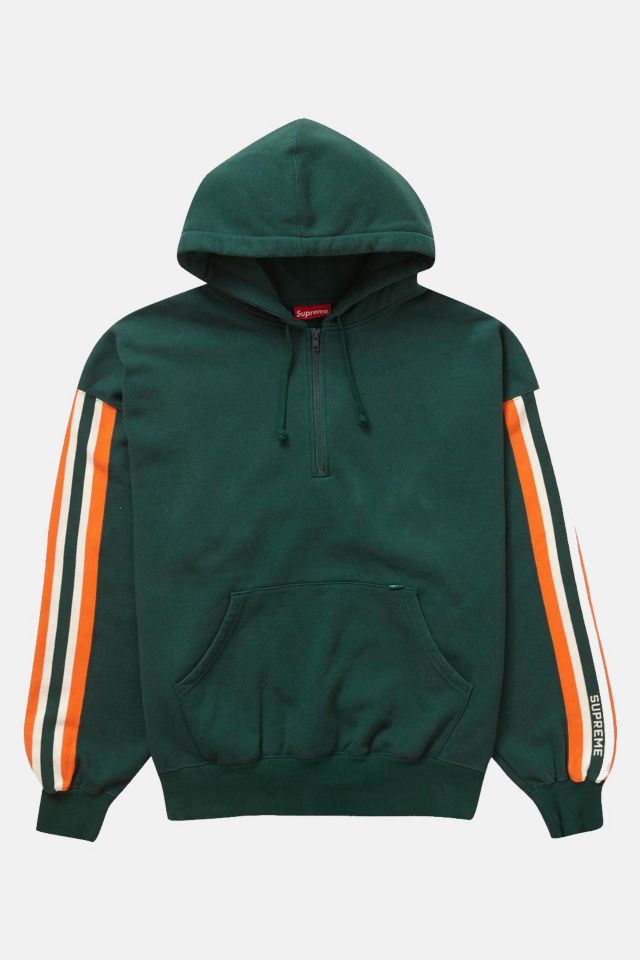 Supreme Half Zip Hooded Sweatshirt