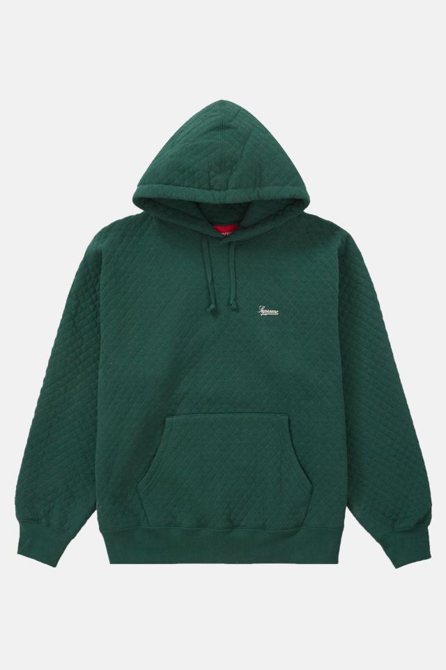 Supreme Micro Quilted Hooded Sweatshirt