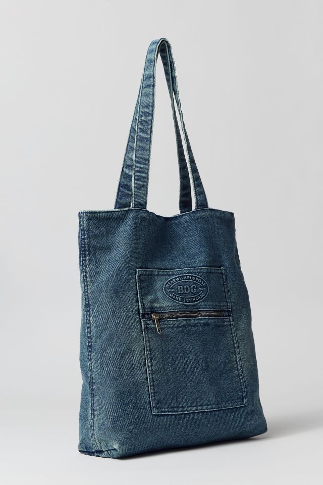 BDG Y2k Denim Tote Bag In Denim,at Urban Outfitters in Blue