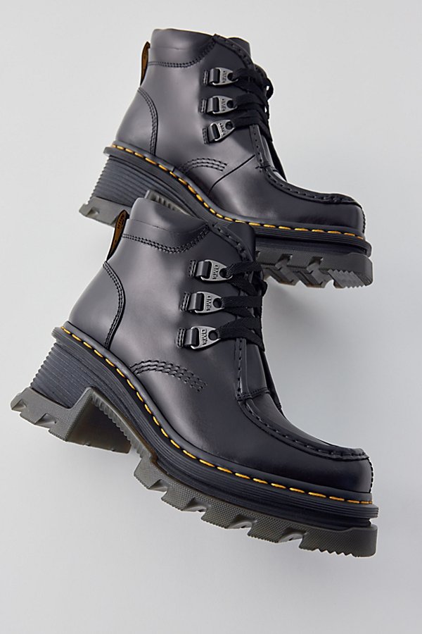 Shop Dr. Martens' Corran 3-eye Heeled Boot In Black, Women's At Urban Outfitters