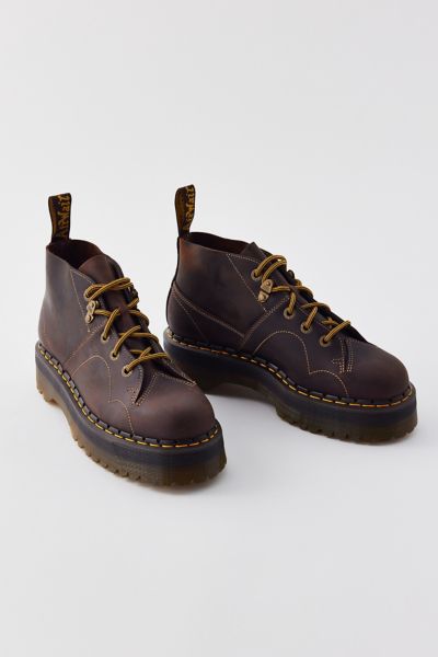 Shop Dr. Martens' Church Quad Arc Platform Boot In Brown, Women's At Urban Outfitters