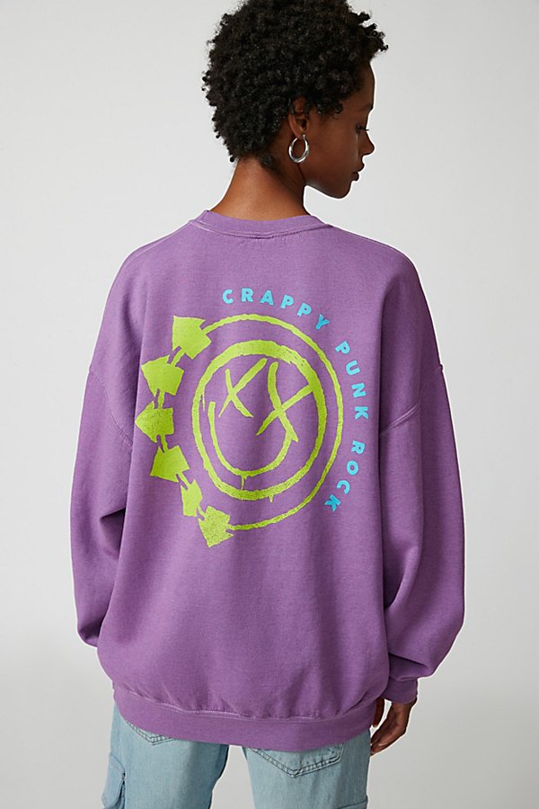 Urban Outfitters Blink 182 Punk Rock Sweatshirt In Purple