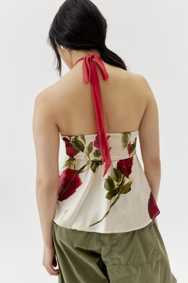 Kimchi Blue Kiki Satin Split Flyaway Top #3