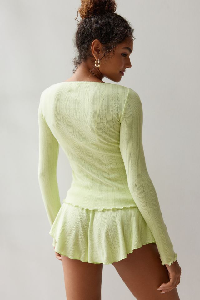 Out From Under Sweet Dreams Pointelle Cardigan #2