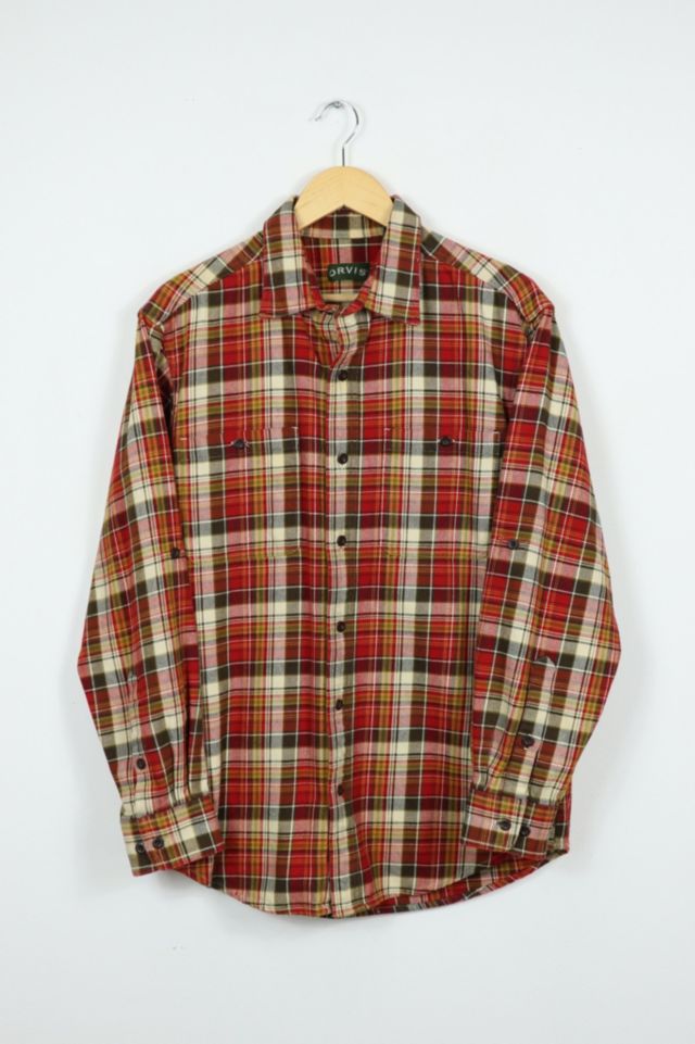 Vintage Orvis Heavyweight Plaid Button-Down Shirt | Urban Outfitters