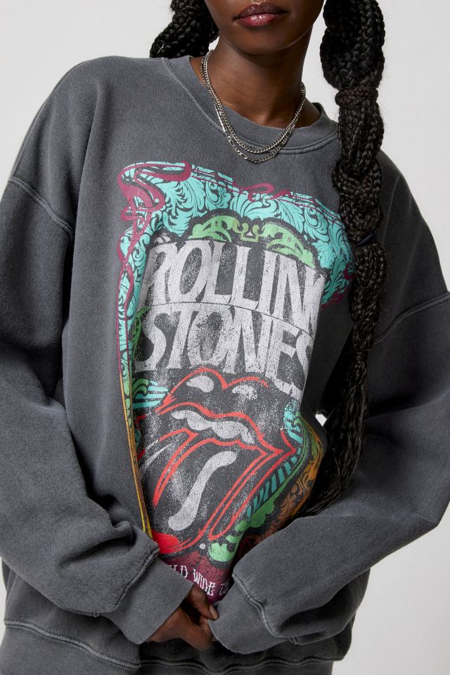 Urban Outfitters The Rolling Stones Slouchy Pullover Sweatshirt