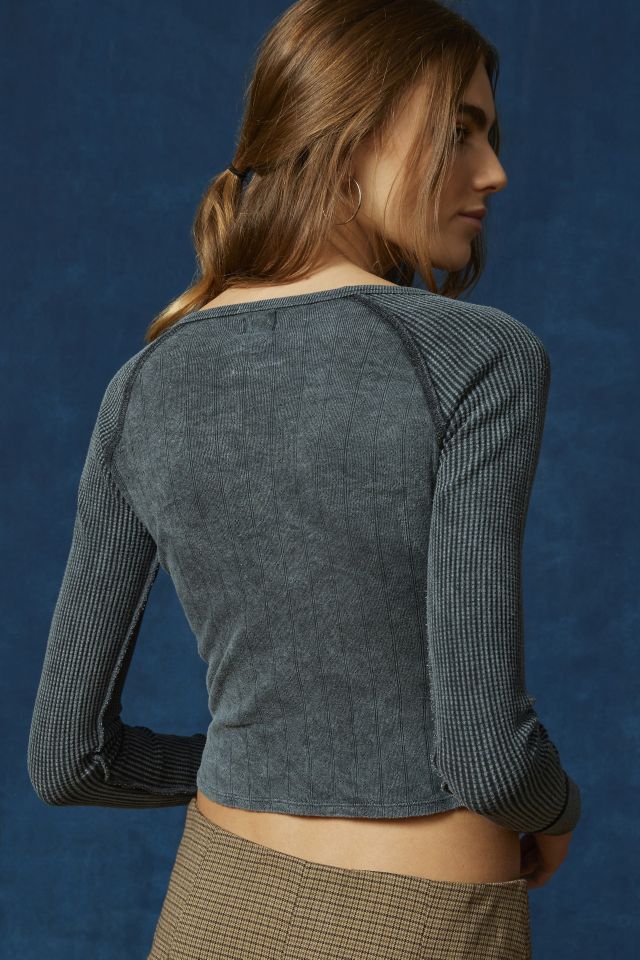 BDG Viv Spliced Notch Neck Tee #3