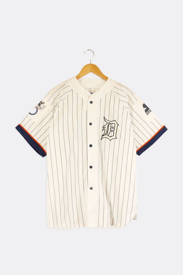 Vintage Starter MLB Detroit Tigers Striped Baseball Jersey Urban