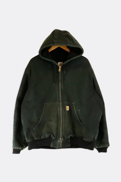 Vintage Carhartt Hooded Drawstring Full Zip Jacket | Urban Outfitters