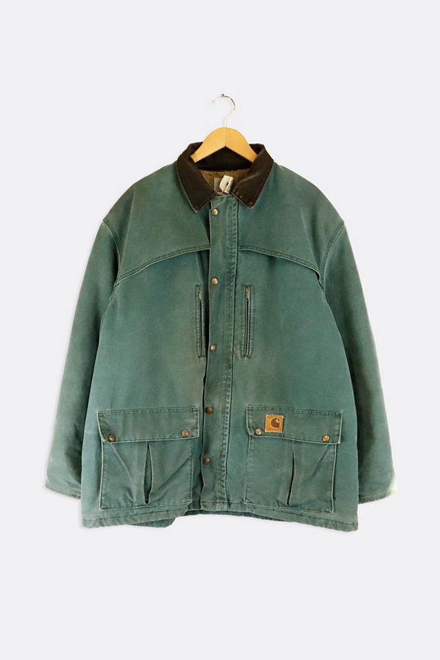 Vintage 1999 Carhartt Blanket Lined Full Zip Multi Pocket Jacket