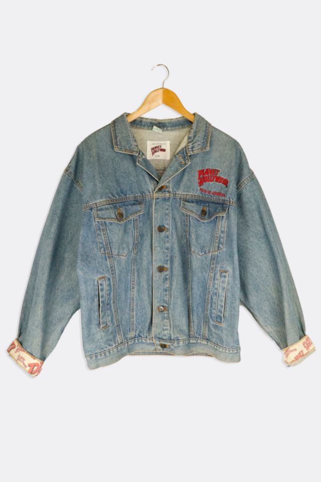 Vintage Planet Hollywood Mall of America Embroidered Denim Jacket