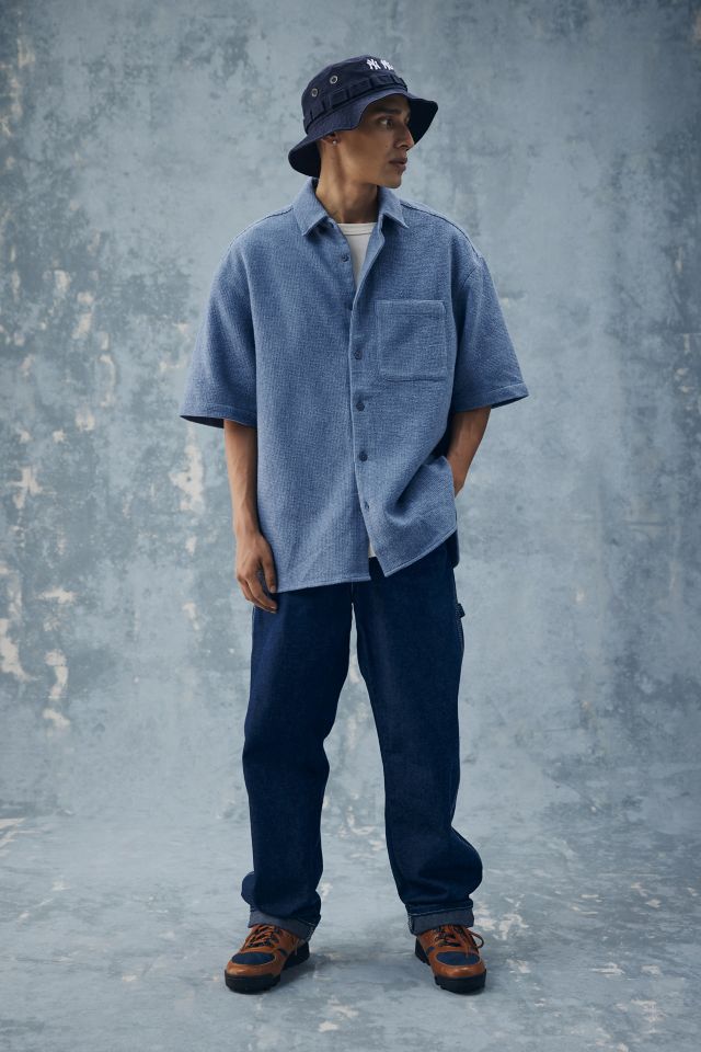 Standard Cloth Caden Micro Waffle Button-Down Shirt