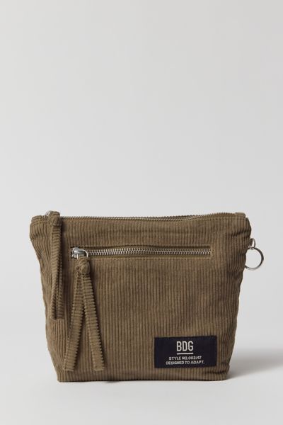 Bdg Corduroy Pouch In Olive, Women's At Urban Outfitters