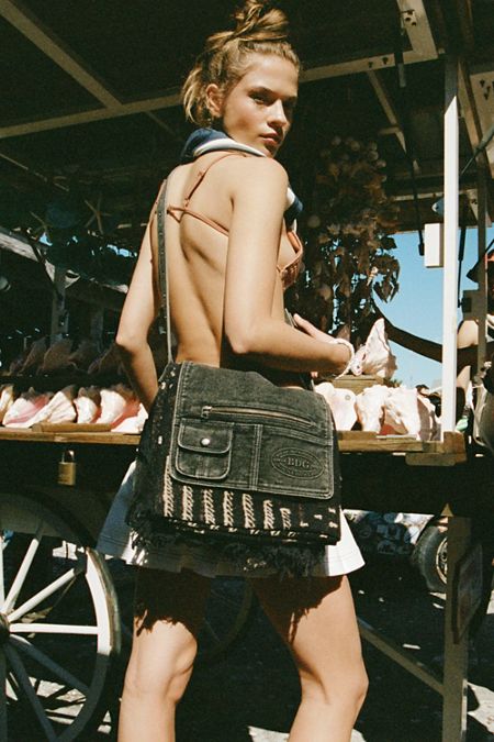 Quilted Denim Shoulder Bag | Urban Outfitters Quilted Denim Shoulder Bag | Urban Outfitters