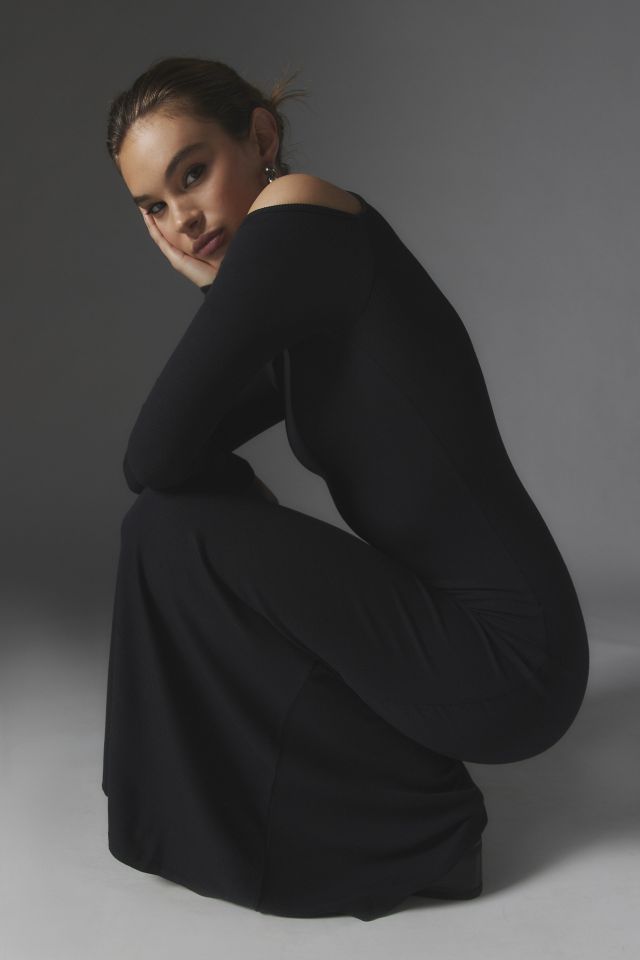 Silence + Noise Xandra Knit Cold Shoulder Maxi Dress #4