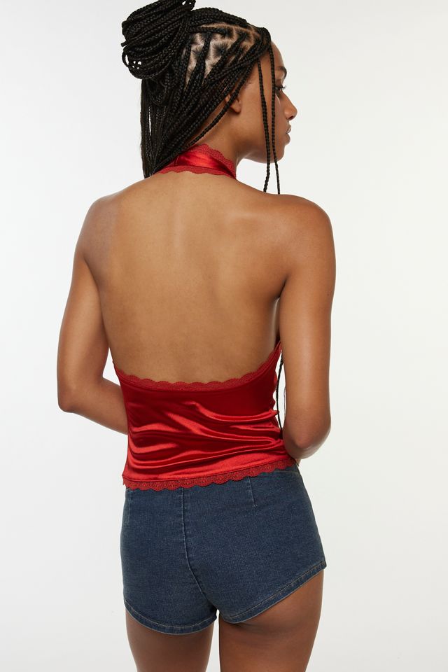 Kimchi Blue Farrah Plunge V-Neck Halter Top #2
