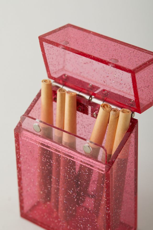 pink glitter cigarette case A Shop of Things Box Happy Buds Brooklyn It's That Girl Again