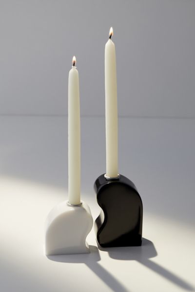 Areaware Seymour Taper Candle Holder By Objects For Objects In Black/white At Urban Outfitters In Multi