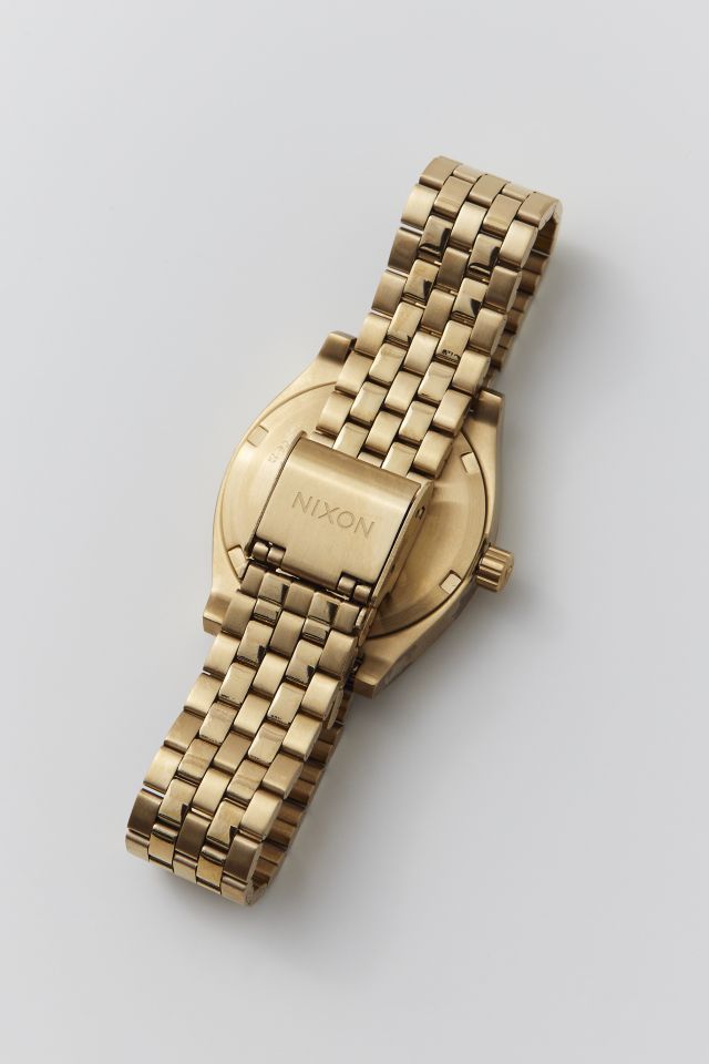 Nixon time teller hot sale gold watch