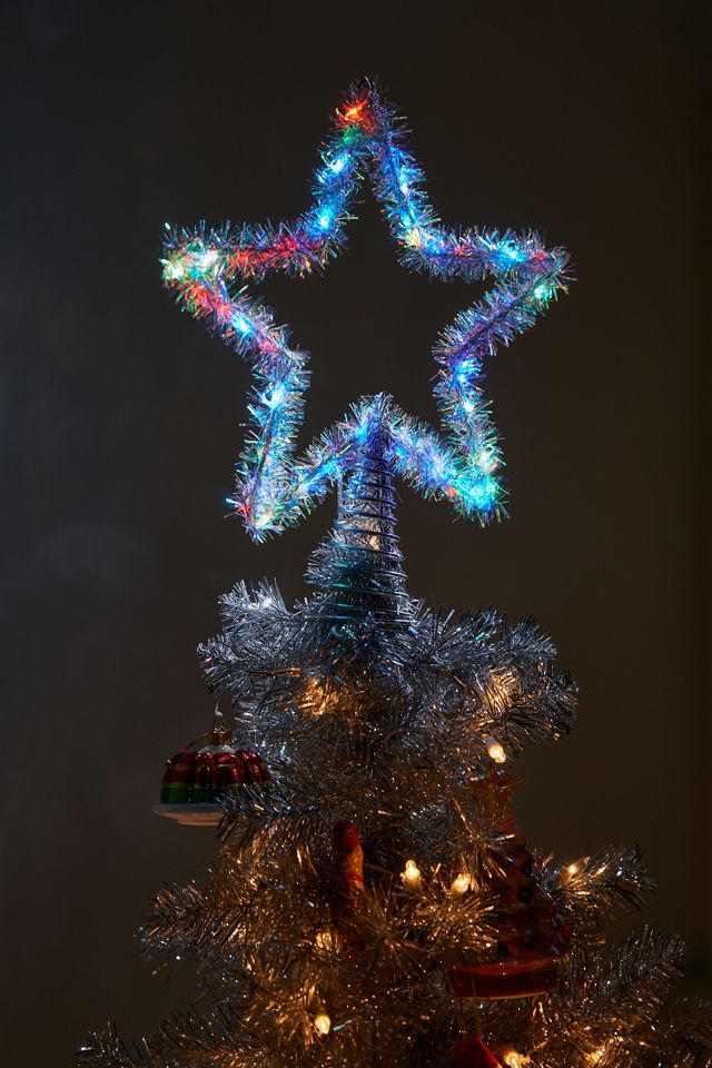 Tinsel LED Star Tree Topper #1