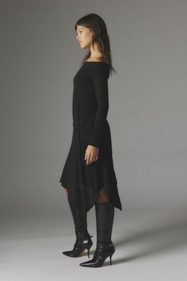 UO Yaya Asymmetrical Off-The-Shoulder Midi Dress #3