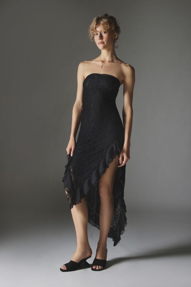 Silence + Noise Stella Lace Strapless Dress