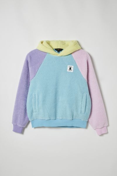 Teddy fresh burgundy shop color block hoodie