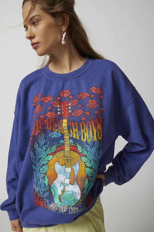 Relaxed Graphic Crewneck Sweatshirt - Blue