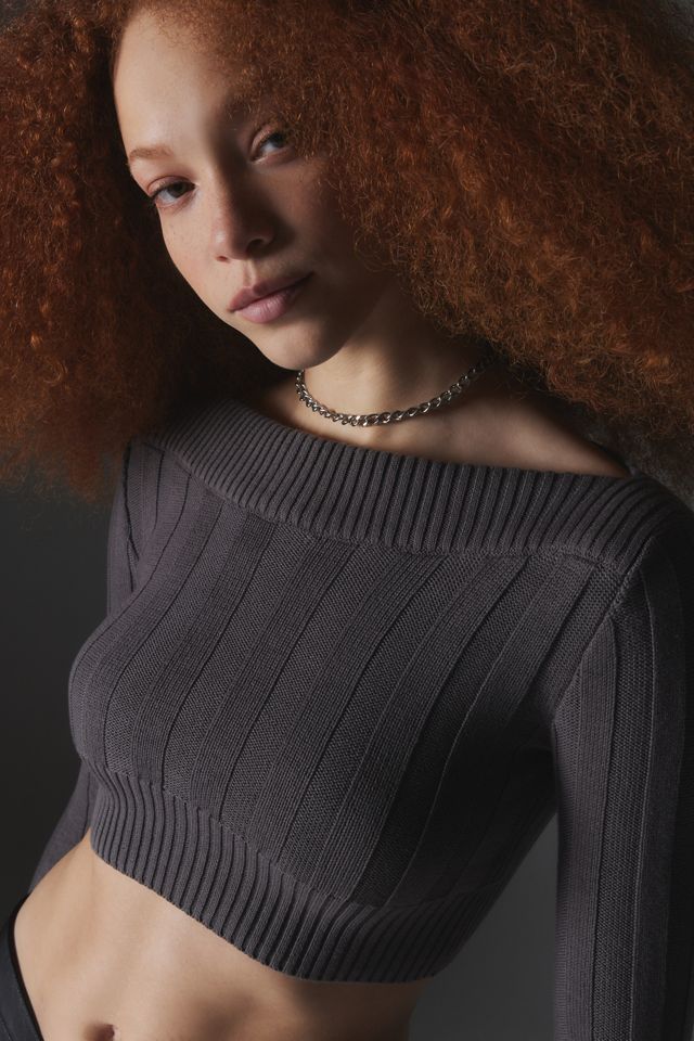 Silence + Noise Ezra Cropped Pullover Sweater #1