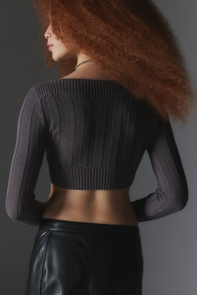 Silence + Noise Ezra Cropped Pullover Sweater #3