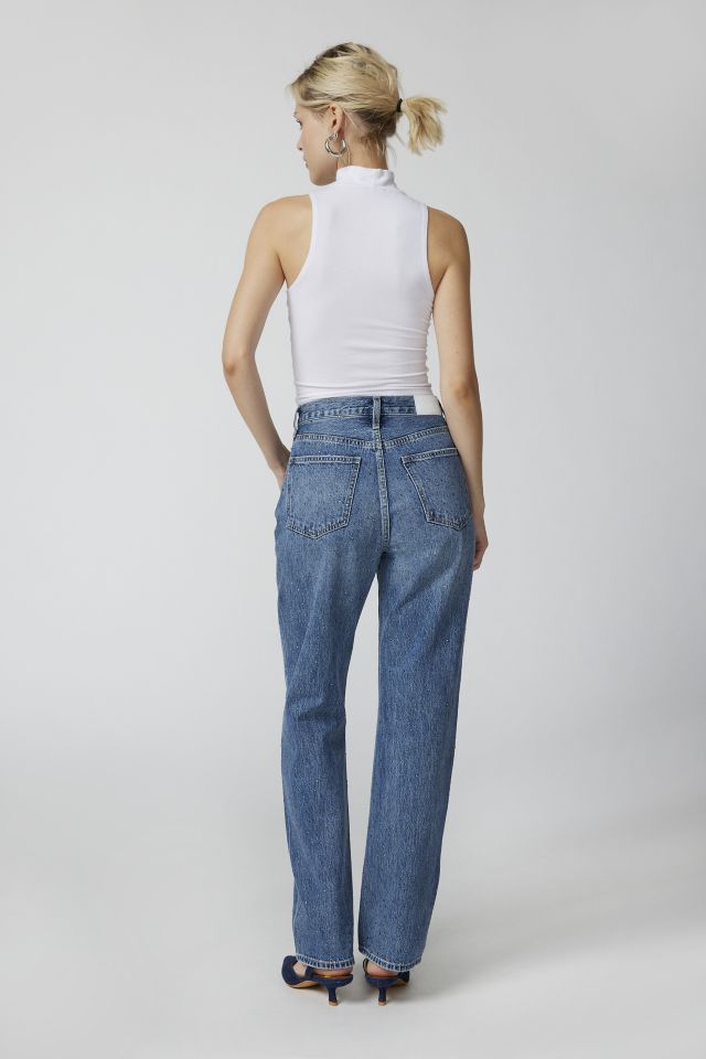 Pistola Cassie High-Waisted Straight Jean - Illuminating Indigo #4