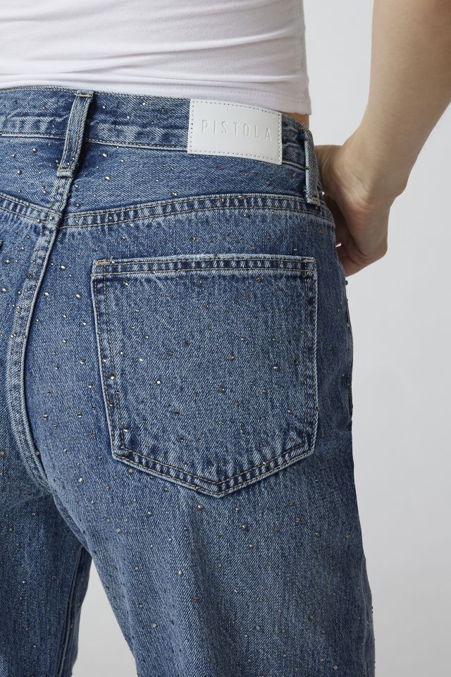 Pistola Cassie High-Waisted Straight Jean - Illuminating Indigo #5