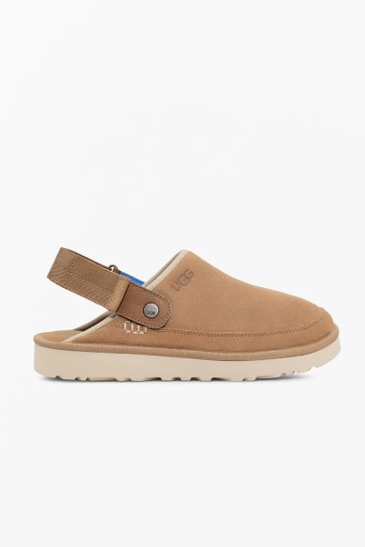 Shop Ugg Goldencoast Slingback Clog In Sand/santorini, Men's At Urban Outfitters In Tan